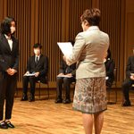 辞令交付式の写真